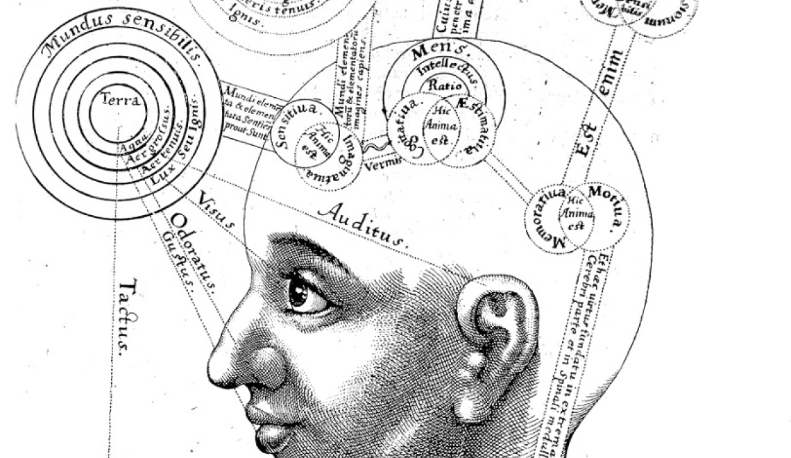 Abbildung von Kopfzeichnung des Bewusstseins von Robert Fludd