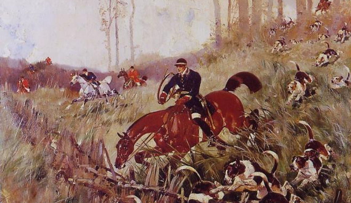 Wildschweinjagd - René Princeteau - Wikimedia Abbildung von Princeteau Wildschweinjagd von Rene Princeteau