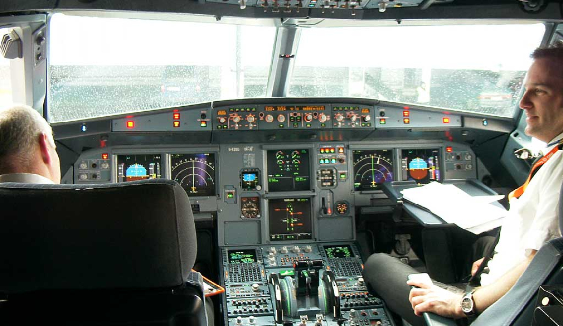 Abbildung von Airbus A319 Cockpit