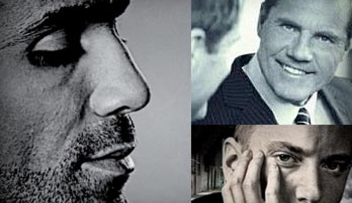 Kollage von Abbildungen von Bushido, Eminem und Dieter Bohlen