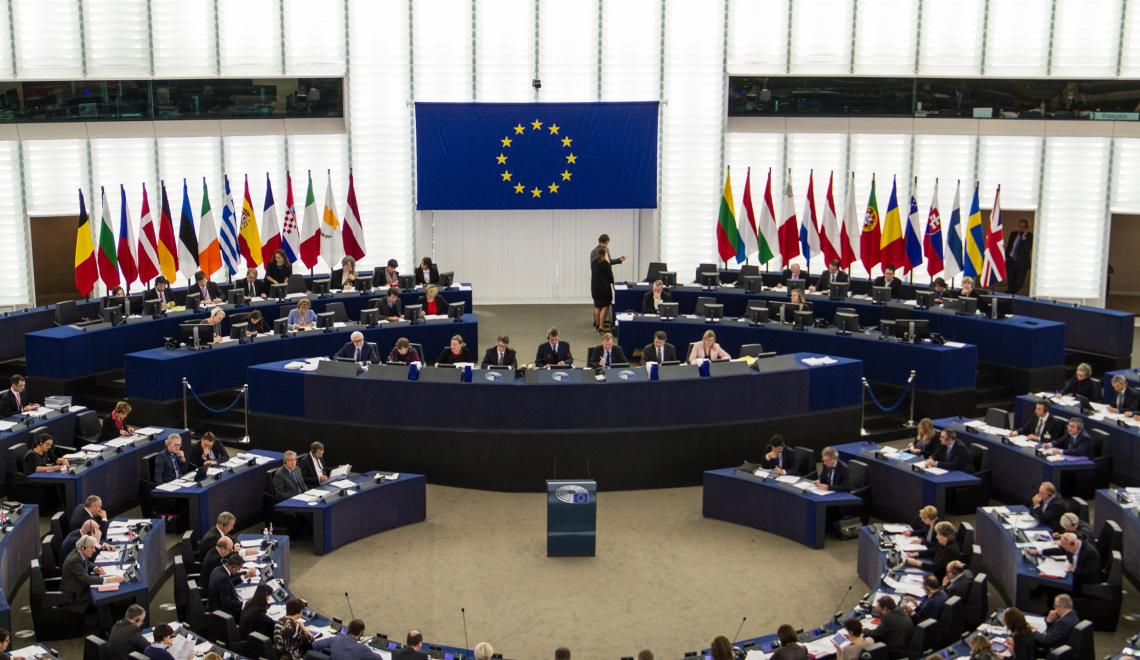EU Parlament Plenarsaal 2015 | Bild zum Artikel auf interscenar.io