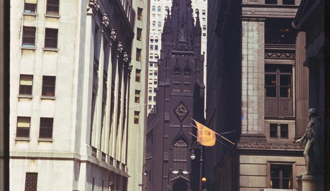 New York Juni 1941 - Charles W. Cushman - Indiana University Archives Abbildung von Wall Street, New York der 1940er