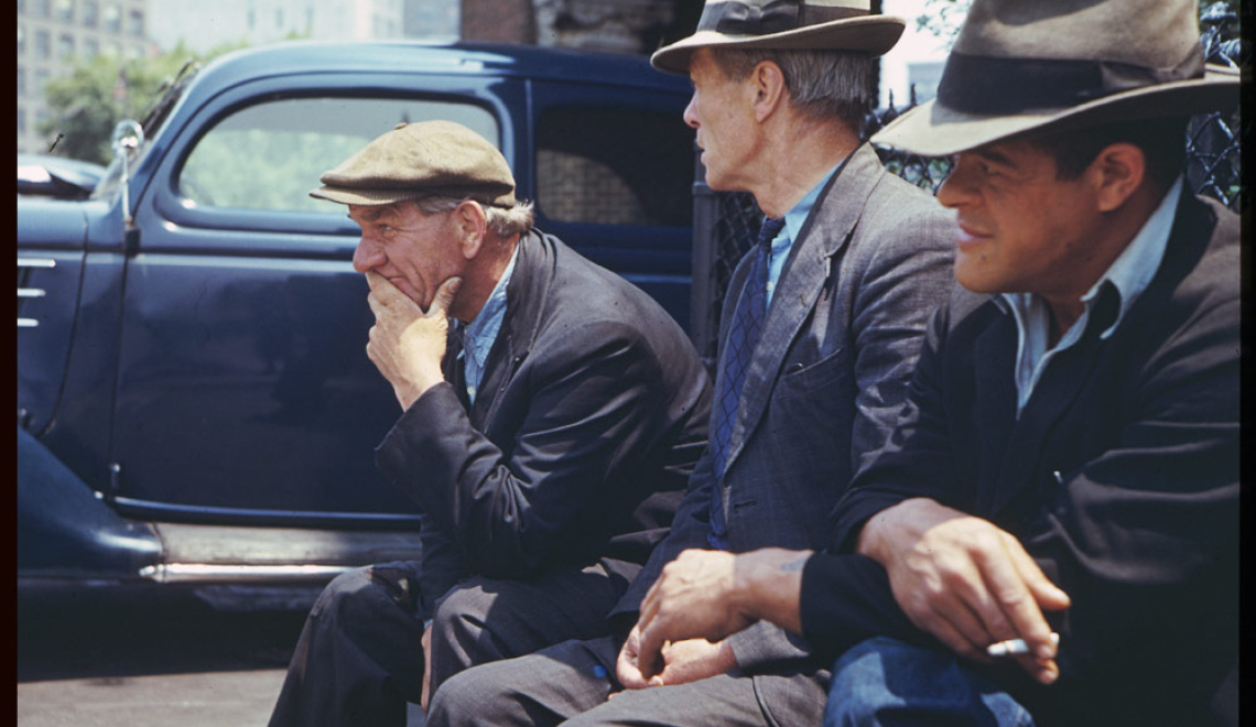 New York Juni 1941 - Charles W. Cushman - Indiana University Archives Abbildung von Obdachlosen, New York der 1940er