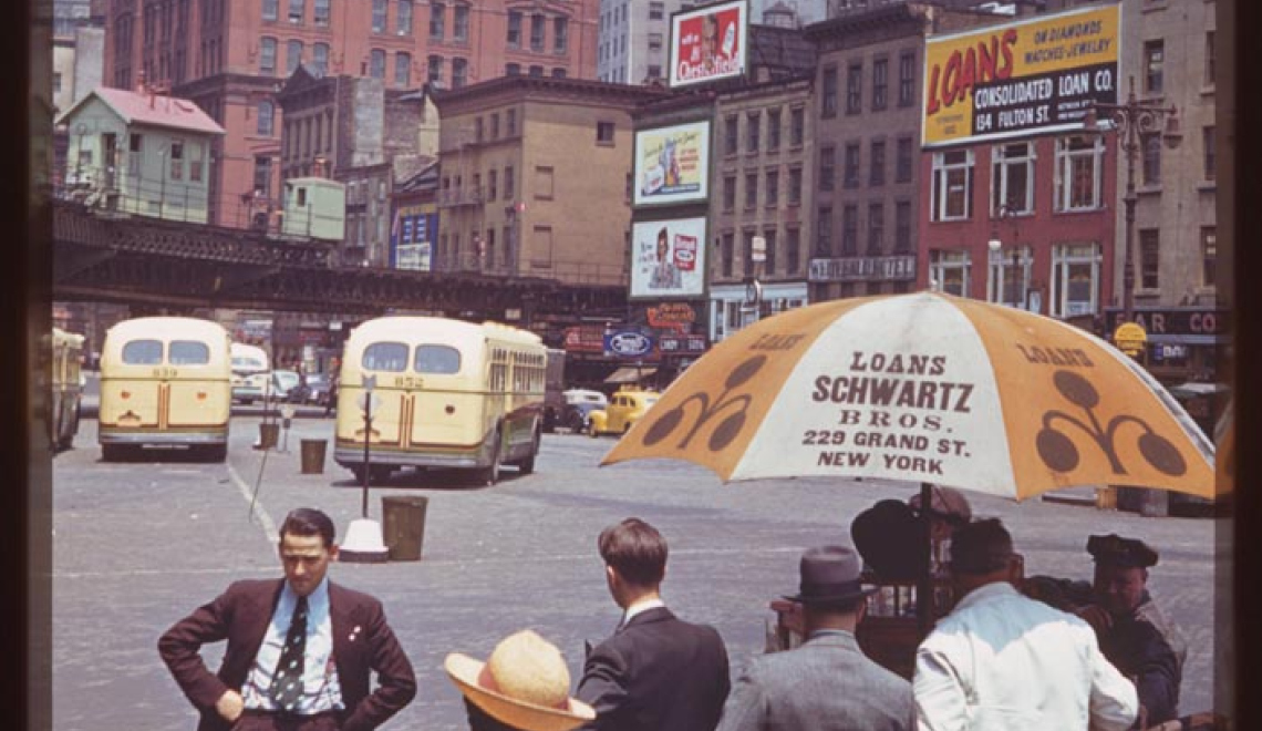 New York 1941 - Charles W. Cushman - Indiana University Archives Abbildung von South Ferry, New York der 1940er