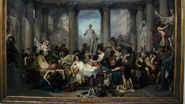 Abbildung von Les Romains de la Decadence vom Thomas Couture
