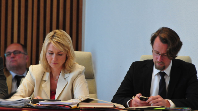 Abbildung von Landtagssitzung Schwerin mit Mathias Brodkorb 2013
