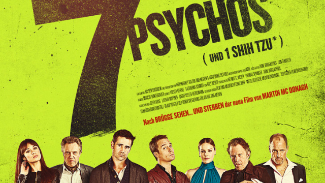 Abbildung des BluRay DVD Covers zum Kinofilm - 7 Psychos - 2012
