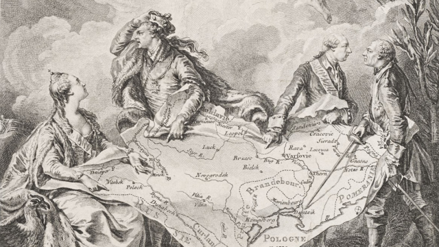 Allegory of the 1st partition of Poland (Noël Le Mire)