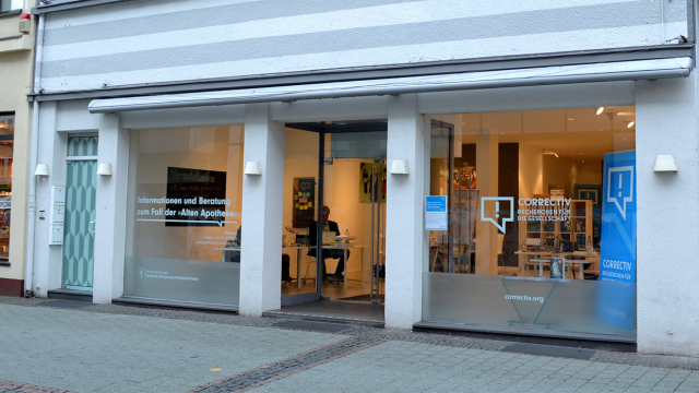 Abbidlung der Geschäftsstelle von correctiv.org in Bottrop