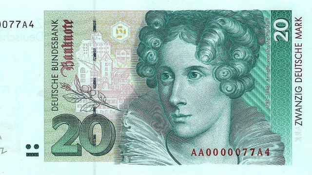 Abbildung einer deutschen 20 Mark Banknote