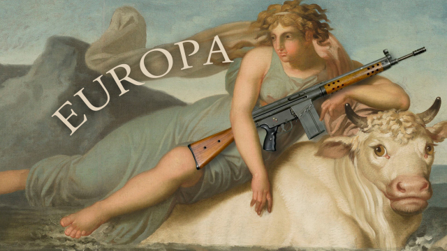 Europa bewaffnet mit einer Heckler & Koch G3