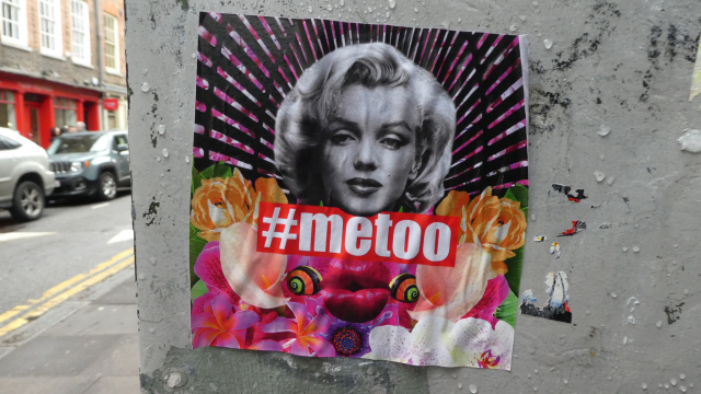 Abbildung von Marilyn Monroe auf einem metoo Poster