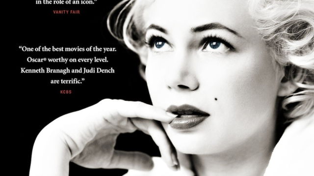 Abbildung des BluRay DVD Covers zum Kinofilm - My Week With Marilyn - 2011