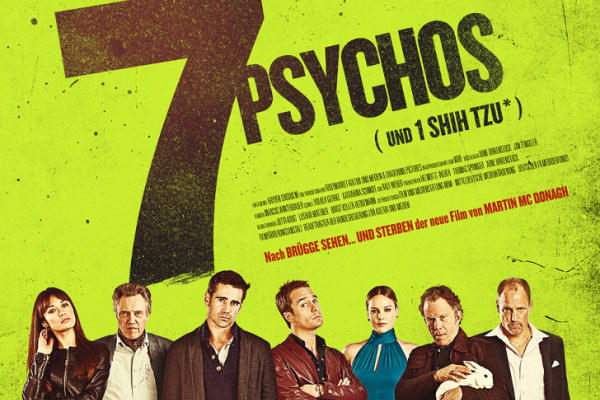 Abbildung des BluRay DVD Covers zum Kinofilm - 7 Psychos - 2012