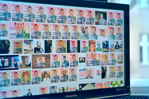 Abbildung von Google Suche zum Titelblatt Titanic-Magazin Zonen Gaby auf FASSETTE