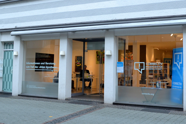Abbidlung der Geschäftsstelle von correctiv.org in Bottrop