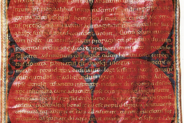 Abbildung von Heiratsurkunde der Kaiserin Theophanu