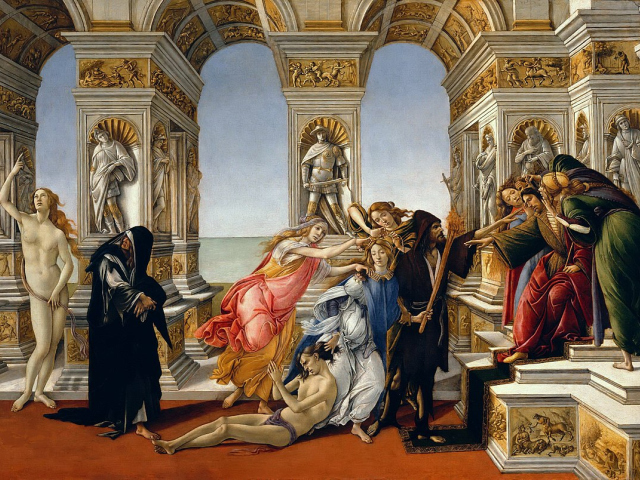 Abbildung eines Gemäldes von Botticelli