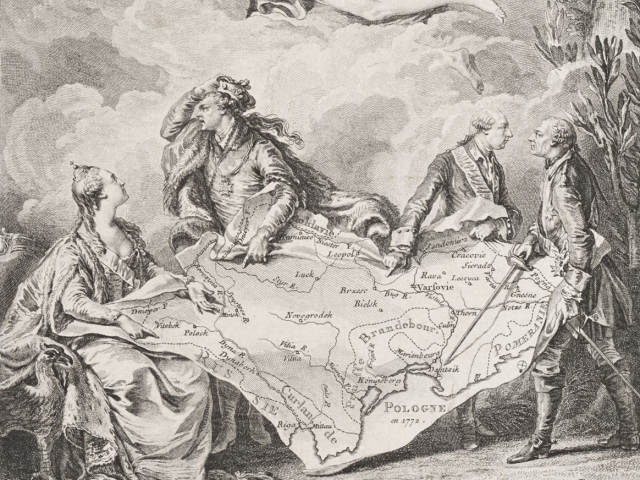 Allegory of the 1st partition of Poland (Noël Le Mire)