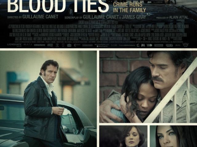 Abbildung des BluRay DVD Covers zum Kinofilm - Blood Ties - 2013