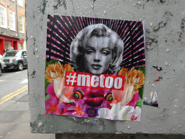 Abbildung von Marilyn Monroe auf einem metoo Poster