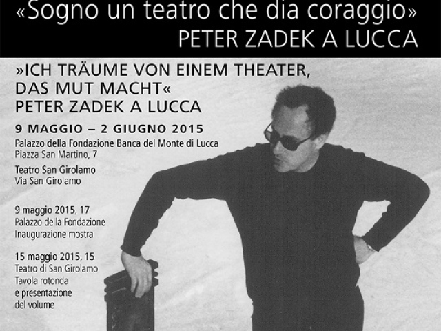 Abbildung von Peter Zadek auf einem italienischen Werbeplakat